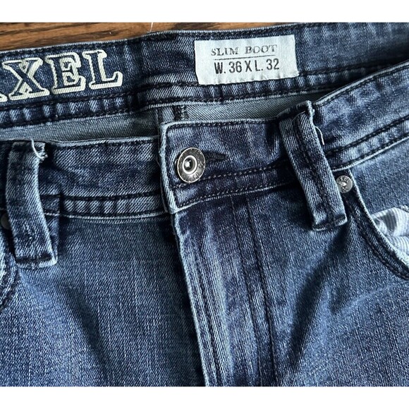 Y2K TK Axel Dark Wash Embroidered Jeans - Picture 7 of 7
